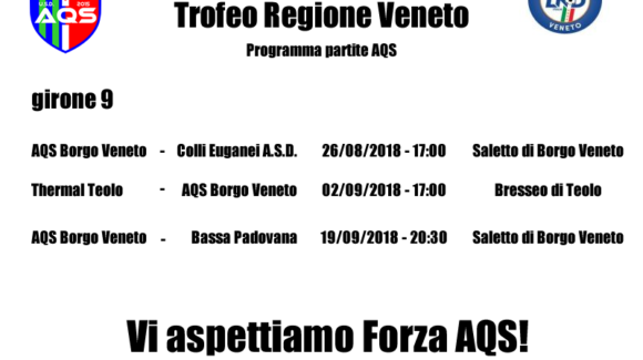 Girone di Coppa Veneto – Ecco le date! Girone di Coppa Veneto – Ecco le date!